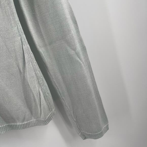 Magaschoni Silk Cardigan Size Small Sweater Classic Light Green Designer Luxury - Picture 13 of 14